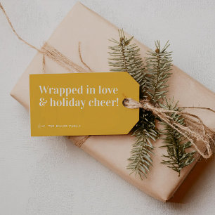 Étiquettes-cadeau Holiday Cheer Noël mou