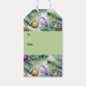 Étiquettes-cadeau Holiday Christmas Tree Gift Tag (Dos)