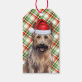 Étiquettes-cadeau Holiday Plaid Berger Picard Amoureux des chiens No (Devant)