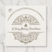 Étiquettes Cadeau Holiday Vintage (Devant)