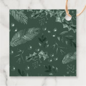 Étiquettes Cadeau Holly Berries Noël Mariage d'hiver (Dos)