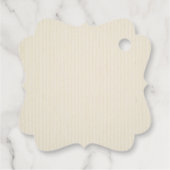 Étiquettes Cadeau Holly Berries sur Ivory Christmas Holiday Fancy (Dos)