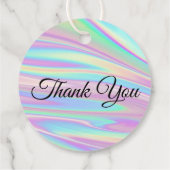 Étiquettes Cadeau Holographie Unicorn (Dos)