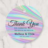 Étiquettes Cadeau Holographie Unicorn (Devant)