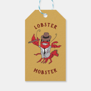 Étiquettes-cadeau Homard Homard 🦞 Drôle Cartoon Gangster