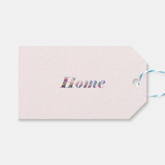 Étiquettes-cadeau Home. (Devant (Horizontal))