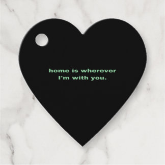 Étiquettes Cadeau Home Is Wherever Im With You Green Minimal Aesthet