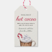 Étiquettes-cadeau Homemade with Love Holiday Hot Cocoa Mix Christmas (Devant)