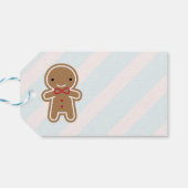 Étiquettes-cadeau Homme Kawaii Gingerbread (Dos Horizontal)