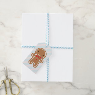 Étiquettes-cadeau Homme Kawaii Gingerbread