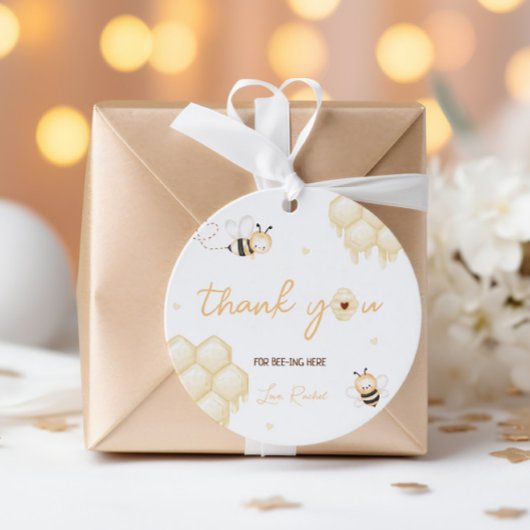 Étiquettes Cadeau Honey Bee 1er anniversaire