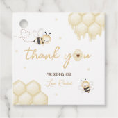 Étiquettes Cadeau Honey Bee 1er anniversaire (Devant)