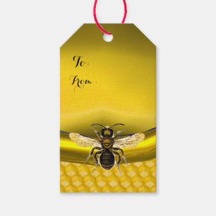 ÉTIQUETTES-CADEAU HONEY BEE, BEEKEEPER MONOGRAMME DE SCEAU DE CIRE B