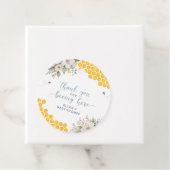 Étiquettes Cadeau Honeypeb Bee Baby shower d'été Merci (En situation)