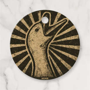 Étiquettes Cadeau Honk Goose Funny Duck Chicken Mème