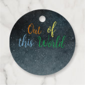 Étiquettes Cadeau Hors de ce monde l'aventure spatiale merci (Dos)