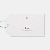 Étiquettes-cadeau Horse Merry Christmas Personalized (Dos Horizontal)