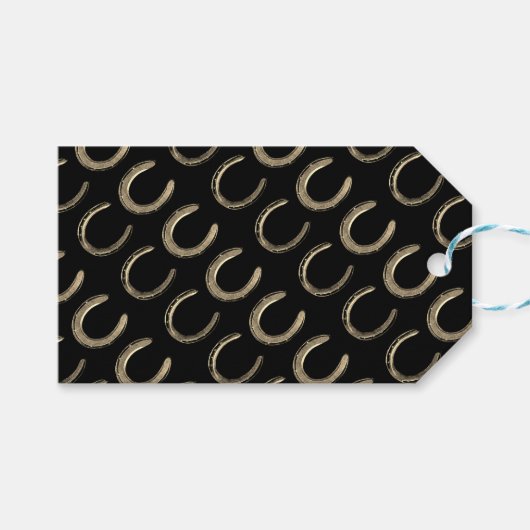 Étiquettes-cadeau Horseshoe (Devant (Horizontal))