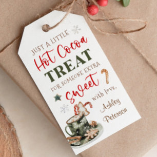 Étiquettes-cadeau Hot Cocoa Favoriser Fête de vacances Chocolat chau