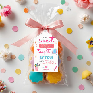 Étiquettes-cadeau How Sweet It Is Teacher Appreciation Gift Tags