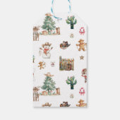 Étiquettes-cadeau Howdy Christmas | Le désert de l'Ouest (Dos)