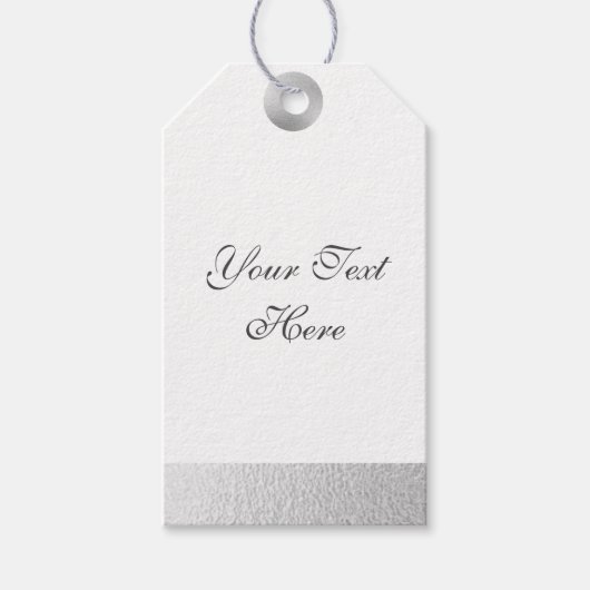 Étiquettes-cadeau Huile d'argent (Devant)