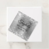 Étiquettes Cadeau Huile d'argent glacée Mis XV Anos (En situation)