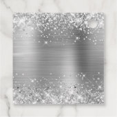 Étiquettes Cadeau Huile d'argent glacée Mis XV Anos (Dos)