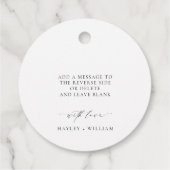 Étiquettes Cadeau Huile d'olive d'Ellesmere (Dos)