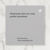 Étiquettes Cadeau Huile d'olive infusée de romarin Conditionnement m (Dos)