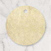 Étiquettes Cadeau Huile d'olive rustique infusée de Mariage d'amour (Dos)