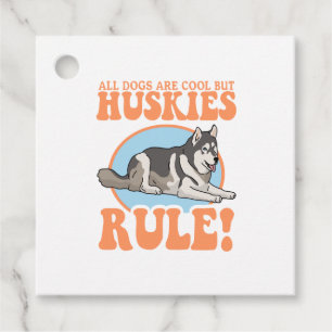 Étiquettes Cadeau Husky Dog Owner Huskies