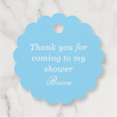Étiquettes Cadeau Hydrangea aquarelle (Dos)