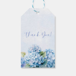 Étiquettes-cadeau Hydrangea Bleue Quelque Chose De Bleu Baby Shower