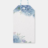 Étiquettes-cadeau Hydrangea floral Baptême (Dos)