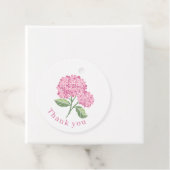 Étiquettes Cadeau Hydrangea Rose (En situation)