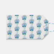 Hydrangée bleue et violette