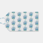 Étiquettes-cadeau Hydrangée bleue et violette (Dos Horizontal)