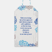 Étiquettes-cadeau Hydrangée légère et aérée Motif floral (Dos)