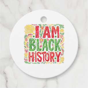 Étiquettes Cadeau I Am Black History - Black Activisme