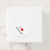 Étiquettes Cadeau I heart your text (En situation)