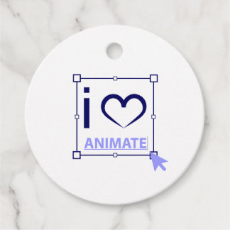 Étiquettes Cadeau I Love Animate
