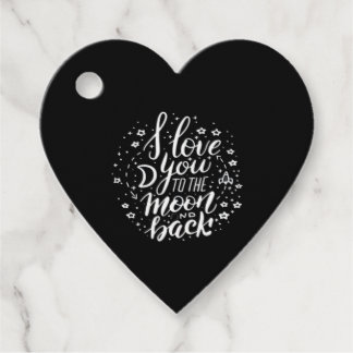 Étiquettes Cadeau I Love You To The Moon And Back Timeless Appeal 