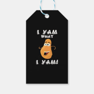 Étiquettes-cadeau I Yam What I Yam Classic Funny Meme