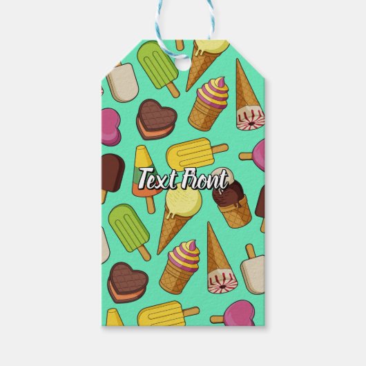 Étiquettes-cadeau Icônes de glace (Devant)