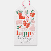 Étiquettes-cadeau Icônes festives (Devant)