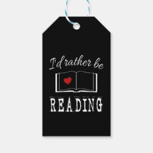 Étiquettes-cadeau I'd rather be reading
