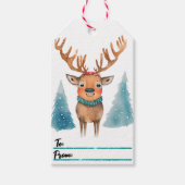 Étiquettes-cadeau Idée de conception d'étiquette de cadeau de Noël d (Devant)