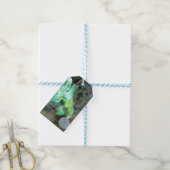 Étiquettes-cadeau iguane vert (Avec de laficelle)