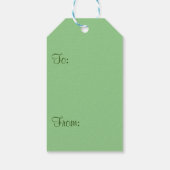 Étiquettes-cadeau iguane vert (Dos)